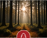 Wald mit Sonnenlicht